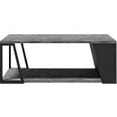 Albi salontafel, B 1000 x D 550 x H 360 mm, metalen frame/blad gemelamineerd, betonlook/zwart