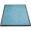 alfombra de retención de suciedad miltex Eazycare Style, angular, antiestática, resistente a los rayos UV, lavable, nylon de alta torsión y caucho niltril, 750 x 850 mm, azul pastel