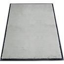 alfombra de retención de suciedad miltex Eazycare Style, angular, antiestática, resistente a los rayos UV, lavable, nylon de alta torsión y caucho niltril, 800 x 1200 mm, gris guijarro