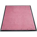 alfombra de retención de suciedad miltex Eazycare Style, angular, antiestática, resistente a los rayos UV, lavable, nylon de alta torsión y goma niltril, 750 x 850 mm, rosa claro