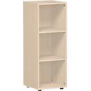 ALICANTE boekenkast, 3 OH, 2 legborden, spaanplaat, B 400 x D 400 x H 1104 mm, ahorndecor