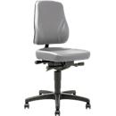 All-In-One Trend 9633 Swivel Chair, with castors, synthetic leather, grey eskay