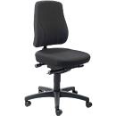 All-In-One Trend swivel chair 9633, with castors, fabric upholstery, Duotec black speckled