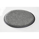 Almofada de assento Interstuhl para banco UPis1, Ø 320 mm, lado inferior antiderrapante, lã virgem/ PA, cinza claro