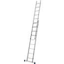 Alu-schuifladder Stabilo, 2-delig, 2 x 9 sporten, met dwarssteun