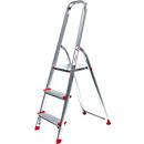 Aluminium stepladder, withstands up to 150 kg max. weight, 3 steps