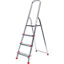 Aluminium stepladder, withstands up to 150 kg max. weight, 4 steps