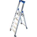 Aluminium trapladder, verrijdbaar, 5 treden