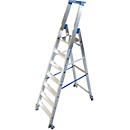 Aluminium trapladder, verrijdbaar, 7 treden