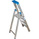 Aluminium trapladder, zonder wielen, 4 treden