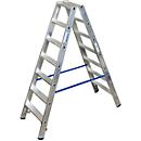 Aluminum double stepladder, 14 steps