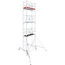 Aluminum mobile scaffold Stabilo series 100, 200 kg/m, TV-tested, braked castors, W 750 x D 2000 x H 8500 mm