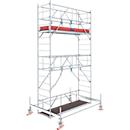 Aluminum mobile scaffold Stabilo Series 100, 200 kg/m, TV-tested, braked castors, W 750 x D 2500 x H 5500 mm
