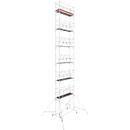 Aluminum mobile scaffold tower KRAUSE Series 10, 200 kg/m², TÜV-tested, height-adjustable castors, L 2500 x W 750 x H 14400 mm