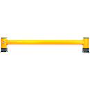 Ampere Einzel-Rammschutzplanke Rack-Mammut®, Kunststoff, L 2500 x H 400 mm, verkehrsgelb