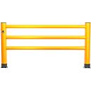 Ampere Handlauf Rack-Mammut®, Kunststoff, L 2000 mm x H 1100 mm, verkehrsgelb
