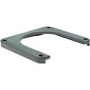 Ampere mobiele montageplaat voor Rack-Mammut® leuningen/bokken, staal, B 240/160 x D 220 x H 25 mm, zwart