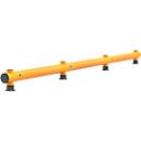 Ampere Rammschutz-Barriere Rack-Mammut®, Einzelplanke, Kunststoff, L 4000 x H 390 mm, verkehrsgelb