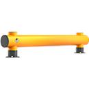 Ampere Rammschutz-Barriere Rack-Mammut®, Einzelplanke, Kunststoff, L 6000 x H 390 mm, verkehrsgelb