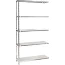 Anbau-Schraubregal WR, 5 Fachböden, B 1000 x T 300 x H 2000 mm