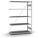 Anbau-Steckregal Orion Plus, verzinkt, B 1300 x T 600 x H 2000 mm