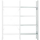 Anbauregal, 4 Böden, H 2278 x B 1055 x T 300 mm, verzinkt
