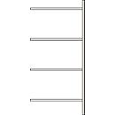 Anbauregal, 4 Böden, H 2278 x B 1055 x T 500 mm, lackiert