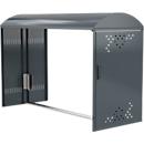 Anbausatz ohne Seitenwand für Fahhradgarage BikeBox 1 B mit Bogendach, anthrazitgrau RAL 7016