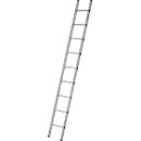 Anlegeleiter Krause Sibilo, 1-teilig, 9 Sprossen, bis 150 kg, Fußstopfen, B 360 x T 60 x H 2700 mm, Aluminium