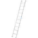 Anlegeleiter Krause, TRBS 2121-2, Arbeitshöhe 3600 mm, 10 rutschfeste Profilstufen mit T 80 mm, Fußstopfen, Aluminium