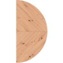 Ansatztisch Breno, für Schreibtische Breno, ⌀ 1600 mm, Asteiche/Graphit