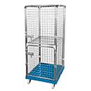 Anti-theft container 1600 on plastic roll-top, luminous blue RAL 5012