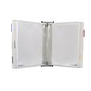 Antibacterieel displaypaneelsysteem Tarifold Sterifold, wandhouder met 10 panelen in A4-formaat, wit