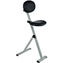 Apoio de pé, dobrável, armação cor de alumínio