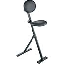 Apoio de pé, dobrável, armação preta