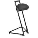 Apoio de pé "Firme", assento em pele sintética/ espuma integral/ aço inoxidável