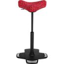 Apoyo de pie Topstar Sitness Falcon, móvil hacia todos los lados, altura del asiento regulable, rojo