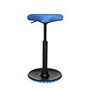 Apoyo de pie Topstar Sitness H1, ajustable en altura, giratorio 360°, postura dinámica sentada/de pie, azul/azul