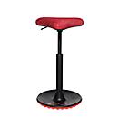 Apoyo de pie Topstar Sitness H1, ajustable en altura, giratorio 360°, postura dinámica sentada/de pie, rojo/rojo