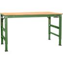 Arbeitstisch Ergo, Elektro-Hydraulik, Platte Multiplex, 1750 x 800 mm, resedagrün