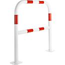Arceau de protection, à cheviller, L 1000 mm, blanc/rouge