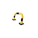 Arceau de protection antichocs SWING, usage extérieur, 390 x 750 mm, jaune/noir