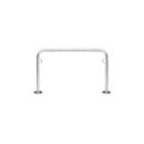 Arceau pour vélos WSM, 2 côtés, pour pneus jusqu'à 55 mm de large, l. 1250 x P 48 x H 800 mm, acier galvanisé, à cheviller