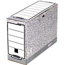 Archiefdozen Bankers Box - FSC gerecycled karton - rug 100 mm - wit-grijs - 10 stuks