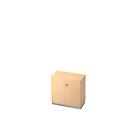 Archiefkast, 2 ordnerhoogten, B 800 x D 420 mm, esdoornpatroon