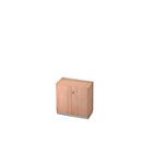 Archiefkast, 2 ordnerhoogten, B 800 x D 420 mm, notenhoutpatroon