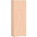 Archiefkast ALICANTE, 6 ordnerhoogten, 5 legborden, afsluitbaar, B 800 x D 400 x H 2160 mm, beuken