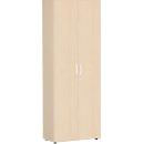 Archiefkast ALICANTE, 6 ordnerhoogten, 5 legborden, afsluitbaar, B 800 x D 400 x H 2160 mm, esdoorn