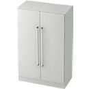 Archiefkast TARVIS, met handgreep zonder slot, 3 ordnerhoogten, B 800 x D 420 x H 1270 mm, lichtgrijs