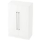 Archiefkast TARVIS, met handgreep zonder slot, 3 ordnerhoogten, B 800 x D 420 x H 1270 mm, wit